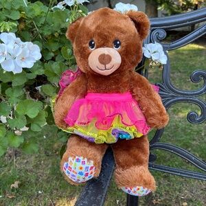 Build A Bear “Happy Birthday” Wearing Sparkly Multi-Colored Sequined Tutu Sweet!